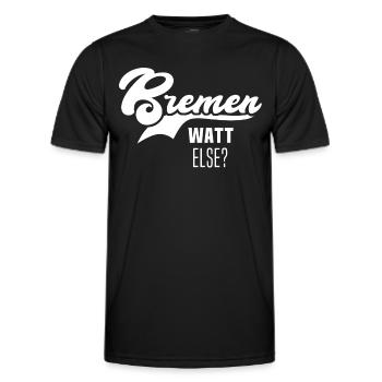 Bremen - Men's Functional T-Shirt - black - Front - AI Model Male 178 dark (178cm)