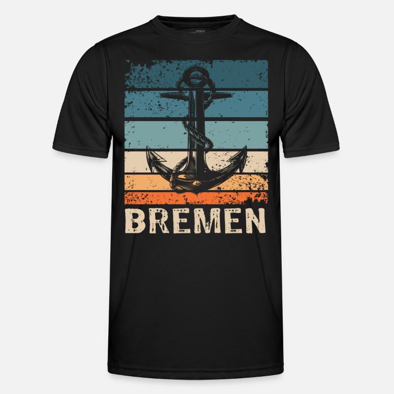 Bremen Saying Bremen - Men's Functional T-Shirt - black