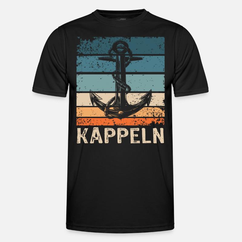 Kappeln Sprüche - Männer Funktions-T-Shirt - Schwarz