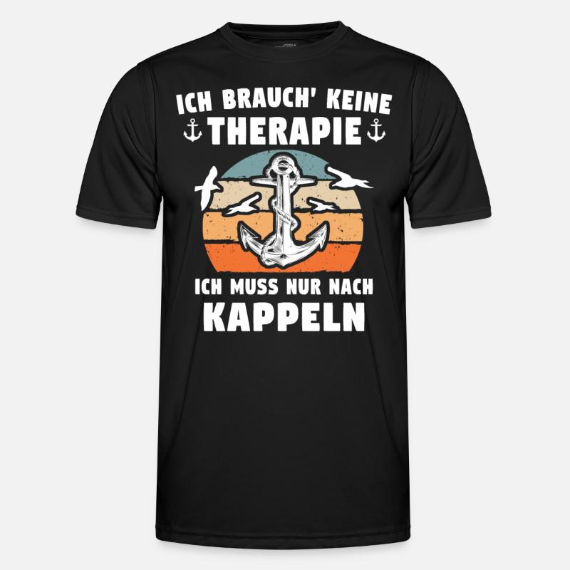 Kappeln Sprüche - Männer Funktions-T-Shirt - Schwarz