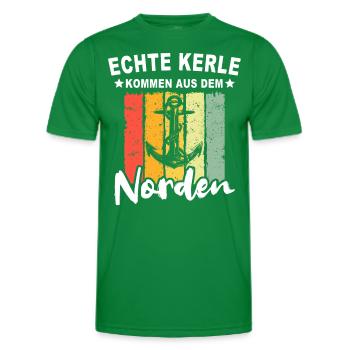 Nordener Männer - Männer Funktions-T-Shirt - Kelly Green - Vorne - AI Model Male 178 dark (178cm)