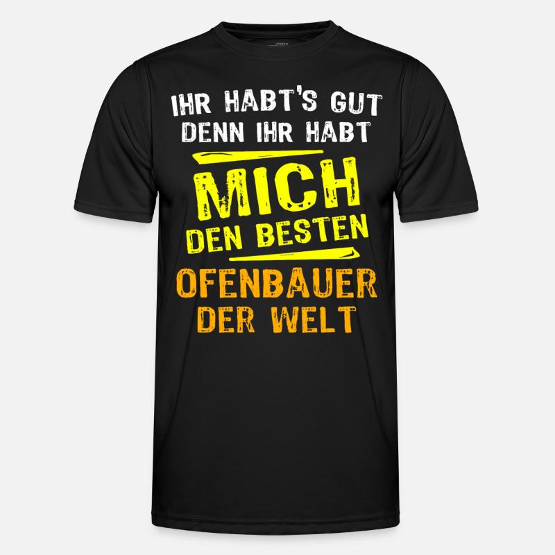 Ofenbauer Geschenk Männer Funktions-T-Shirt