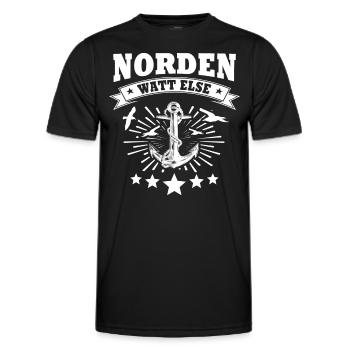 Norden Nordener - Männer Funktions-T-Shirt - Schwarz - Vorne - AI Model Male 178 dark (178cm)