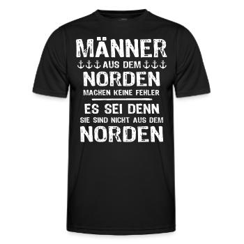 Norden Nordener - Männer Funktions-T-Shirt - Schwarz - Vorne - AI Model Male 178 dark (178cm)