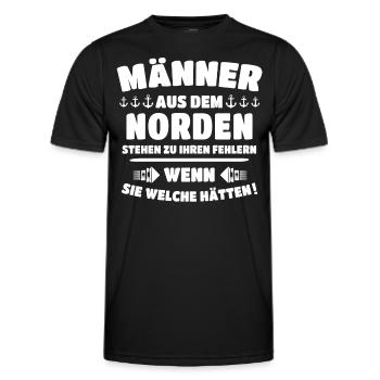 Norden Nordener - Männer Funktions-T-Shirt - Schwarz - Vorne - AI Model Male 178 dark (178cm)