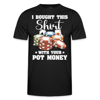 Poker Joueurs de poker - T-shirt sport Homme - noir - Devant - AI Model Male 178 dark (178cm)