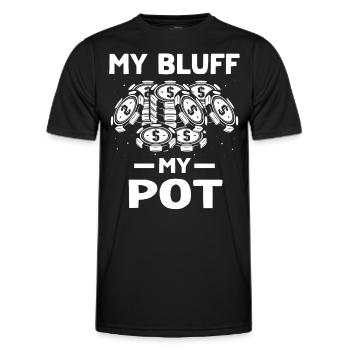 Poker Pokern - Männer Funktions-T-Shirt - Schwarz - Vorne - AI Model Male 178 dark (178cm)