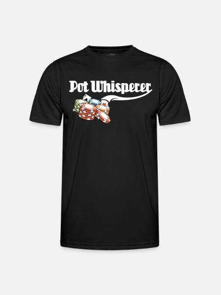 Pokerspieler - Männer Funktions-T-Shirt - Schwarz