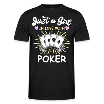 Poker Joueurs de poker - T-shirt sport Homme - noir - Devant - AI Model Male 178 dark (178cm)