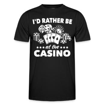 Casino Casino Players - Men's Functional T-Shirt - black - Front - AI Model Male 178 dark (178cm)