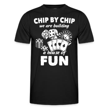 Casino - Men's Functional T-Shirt - black - Front - AI Model Male 178 dark (178cm)