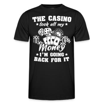 Casino Casino Players - Men's Functional T-Shirt - black - Front - AI Model Male 178 dark (178cm)