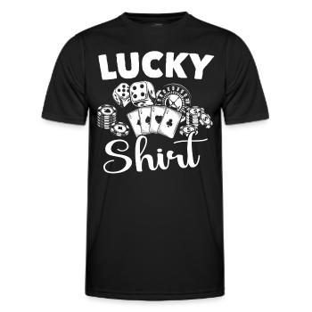 Casino Casino Players - Men's Functional T-Shirt - black - Front - AI Model Male 178 dark (178cm)
