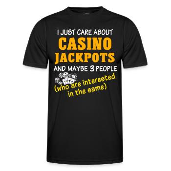 Casino - Men's Functional T-Shirt - black - Front - AI Model Male 178 dark (178cm)