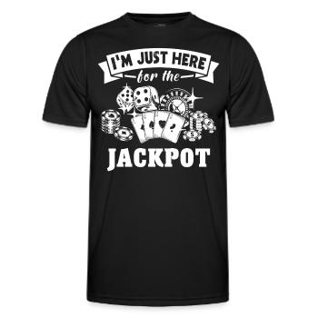 Casino Gambling - Men's Functional T-Shirt - black - Front - AI Model Male 178 dark (178cm)