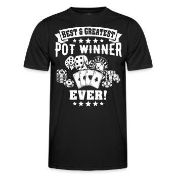 Casino - Men's Functional T-Shirt - black - Front - AI Model Male 178 dark (178cm)
