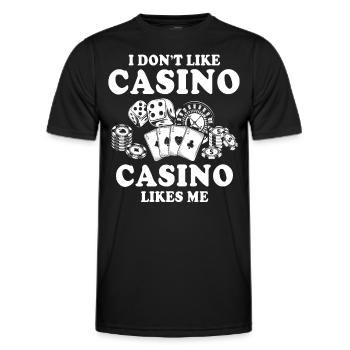 Casino - Men's Functional T-Shirt - black - Front - AI Model Male 178 dark (178cm)