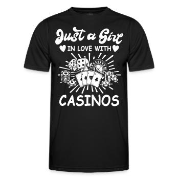 Casino - Men's Functional T-Shirt - black - Front - AI Model Male 178 dark (178cm)