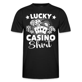 Casino - Men's Functional T-Shirt - black - Front - AI Model Male 178 dark (178cm)