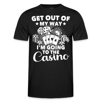 Casino Gambling - Men's Functional T-Shirt - black - Front - AI Model Male 178 dark (178cm)