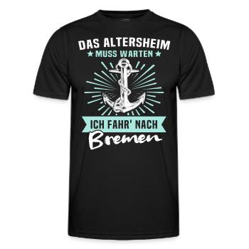 Bremen Sprüche - Männer Funktions-T-Shirt - Schwarz - Vorne - AI Model Male 178 dark (178cm)