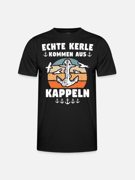 Kappeln Sprüche - Männer Funktions-T-Shirt - Schwarz