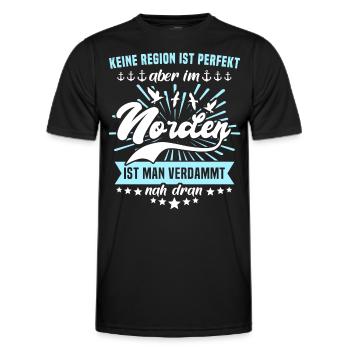 Norden Sprüche Nordener - Männer Funktions-T-Shirt - Schwarz - Vorne - AI Model Male 178 dark (178cm)