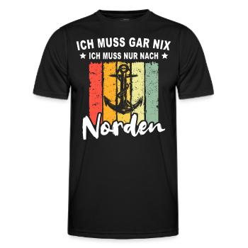 Norden Sprüche Nordener - Männer Funktions-T-Shirt - Schwarz - Vorne - AI Model Male 178 dark (178cm)