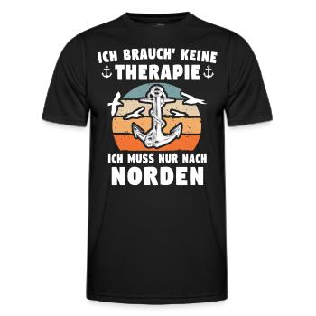 Norden Sprüche Nordener - Männer Funktions-T-Shirt - Schwarz - Vorne - AI Model Male 178 dark (178cm)