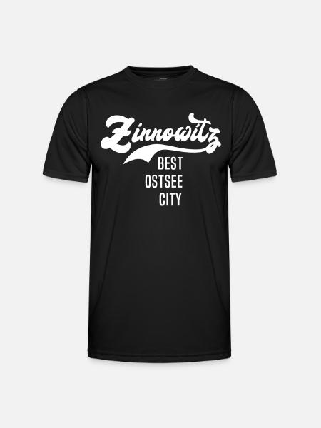 Zinnowitz Zinnowitzer - Männer Funktions-T-Shirt - Schwarz