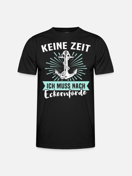 Eckernförde Eckernförder - Männer Funktions-T-Shirt - Schwarz