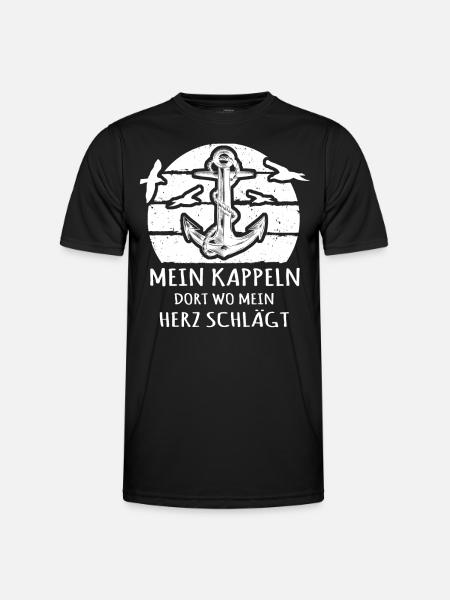 Kappeln Kappelner - Männer Funktions-T-Shirt - Schwarz