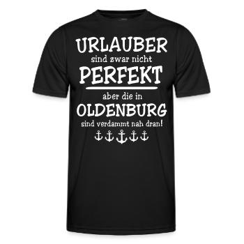 Oldenburg Oldenburger - Männer Funktions-T-Shirt - Schwarz - Vorne - AI Model Male 178 dark (178cm)