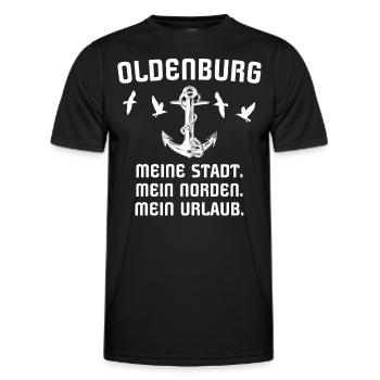 Oldenburg Oldenburger - Männer Funktions-T-Shirt - Schwarz - Vorne - AI Model Male 178 dark (178cm)