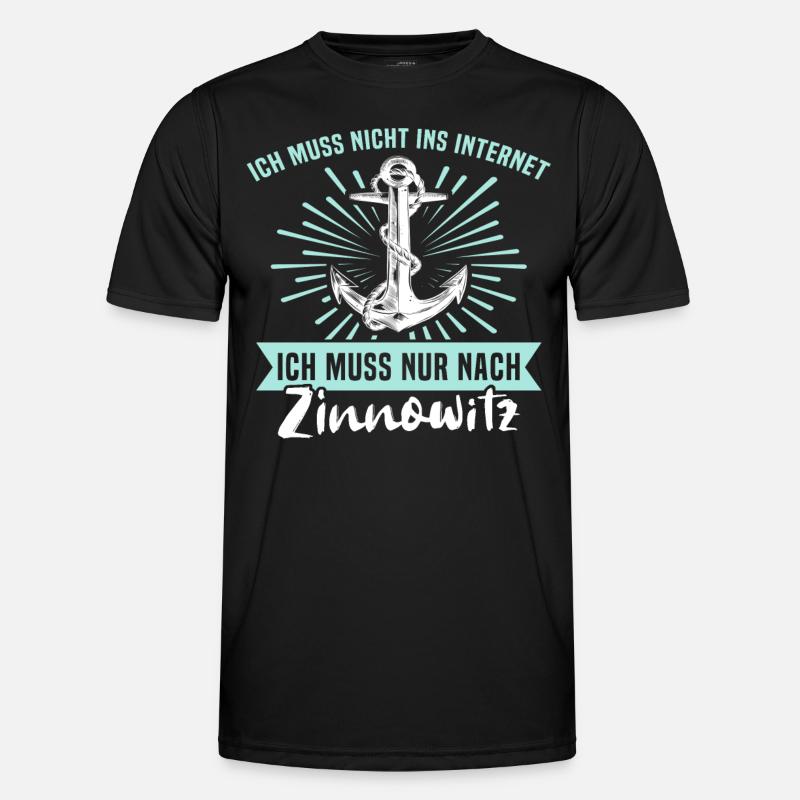 Zinnowitz Zinnowitzer - Männer Funktions-T-Shirt - Schwarz