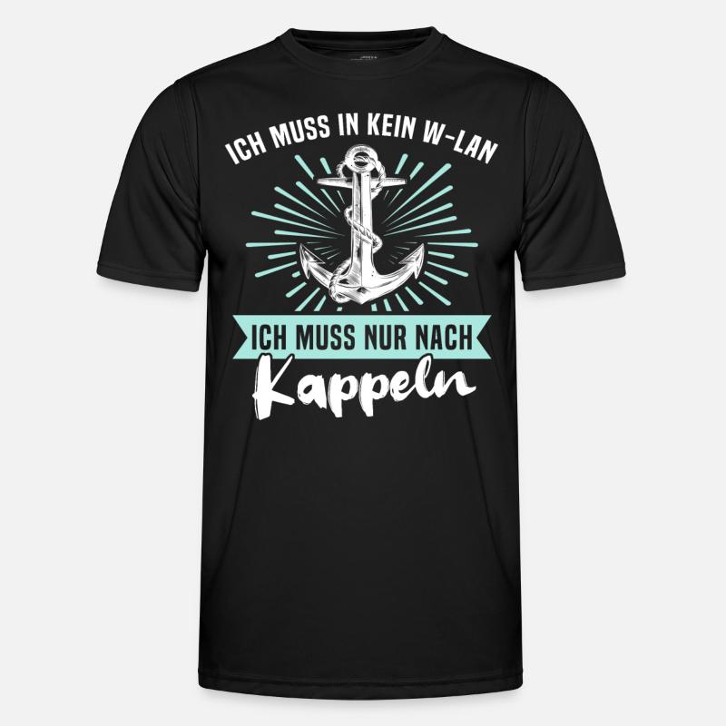 Kappeln Kappelner - Männer Funktions-T-Shirt - Schwarz