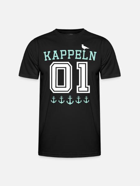 Kappeln Kappelner - Männer Funktions-T-Shirt - Schwarz