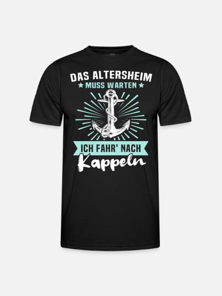 Kappeln Kappelner - Männer Funktions-T-Shirt - Schwarz