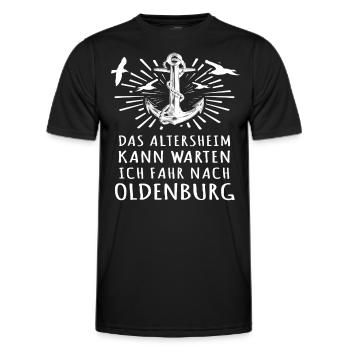 Oldenburg Oldenburger - Männer Funktions-T-Shirt - Schwarz - Vorne - AI Model Male 178 dark (178cm)