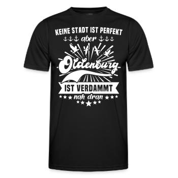 Oldenburg Oldenburger - Männer Funktions-T-Shirt - Schwarz - Vorne - AI Model Male 178 dark (178cm)