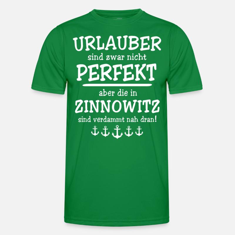 Zinnowitz Sprüche Männer Funktions-T-Shirt