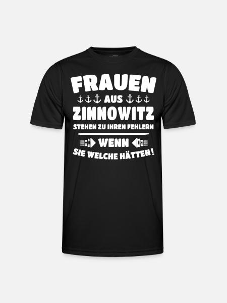 Zinnowitz - Männer Funktions-T-Shirt - Schwarz