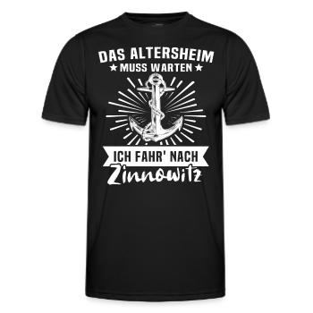 Zinnowitz Altersheim - Männer Funktions-T-Shirt - Schwarz - Vorne - AI Model Male 178 dark (178cm)