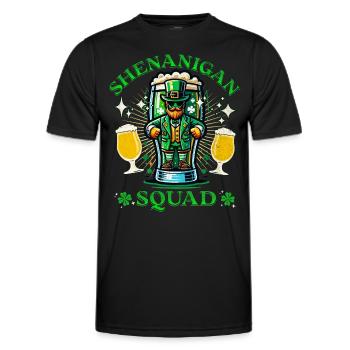 Manigance de la Saint-Patrick - T-shirt sport Homme - noir - Devant - AI Model Male 178 dark (178cm)