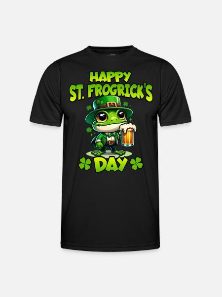 Frog Patrick's Day - Men's Functional T-Shirt - black
