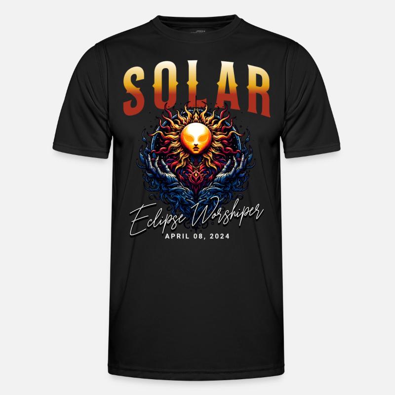 Solar Eclipse 2024 - Men's Functional T-Shirt - black