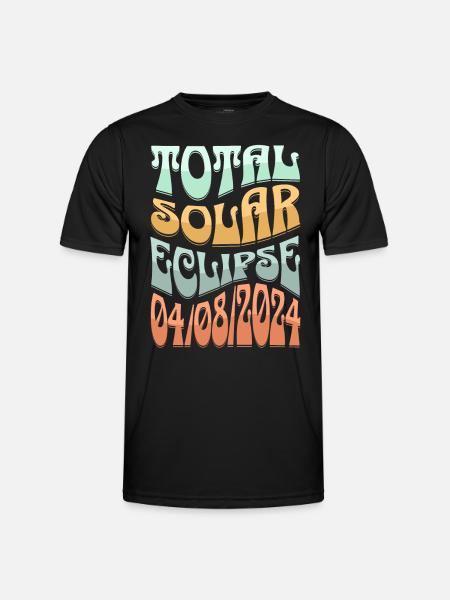 Solar eclipse - Men's Functional T-Shirt - black