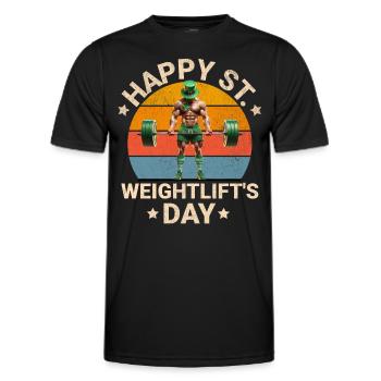 St. Patricks Day Pumpen - Männer Funktions-T-Shirt - Schwarz - Vorne - AI Model Male 178 dark (178cm)