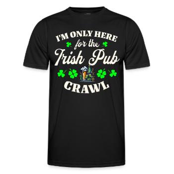 Irish Ireland St. Patrick's Day - Men's Functional T-Shirt - black - Front - AI Model Male 178 dark (178cm)
