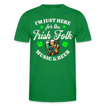 Irish Ireland St. Patrick's Day - Men's Functional T-Shirt - kelly green - Front - AI Model Male 178 dark (178cm)